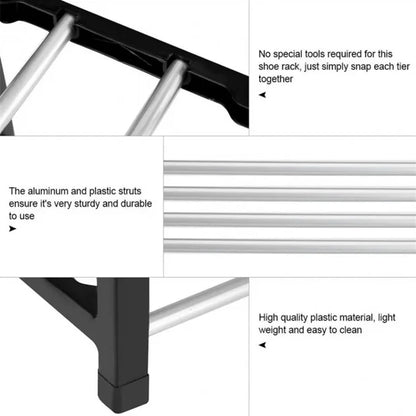 Stainless Steel Shoe Rack – Durable & Stylish