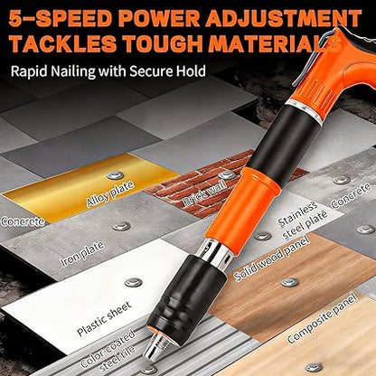 Concrete Nail Gun Kit with 50pcs Nails