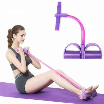 Tummy Trimmer – Foot Pedal Elastic Resistance Band (Random Color)